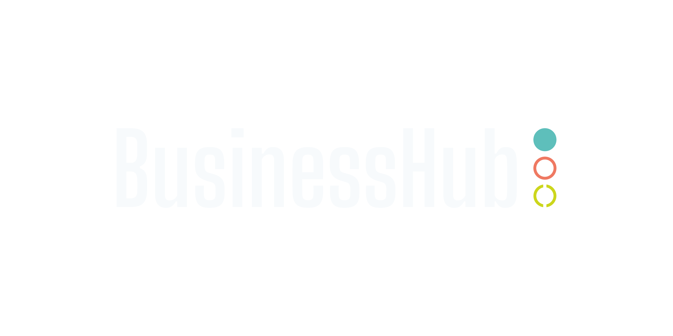0001BH Brand Identity BusinessHub White Logo no strapline